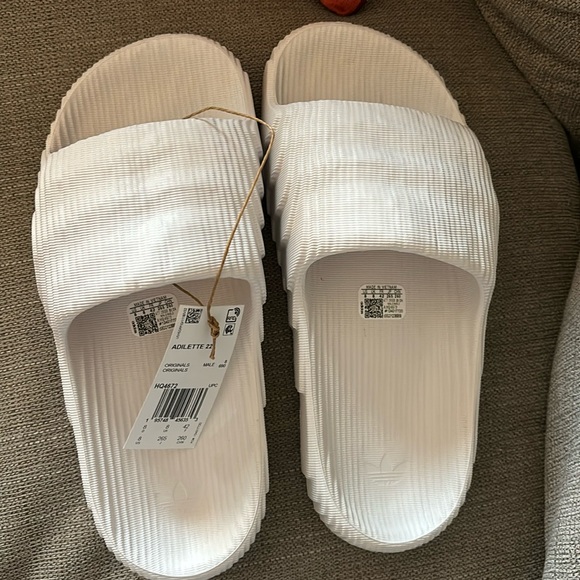 adidas | Shoes | Adidas White Adilette 22 Slides | Poshmark